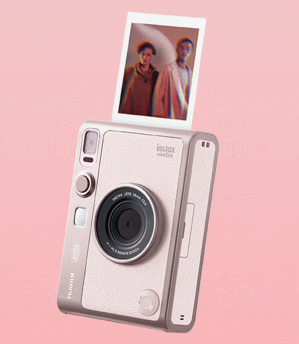 Instax mini EVO Premium Edition dials for 100 effects.